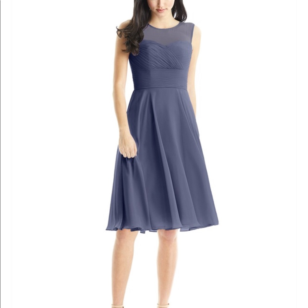 Azazie Scarlett style dress in Stormy size 10
